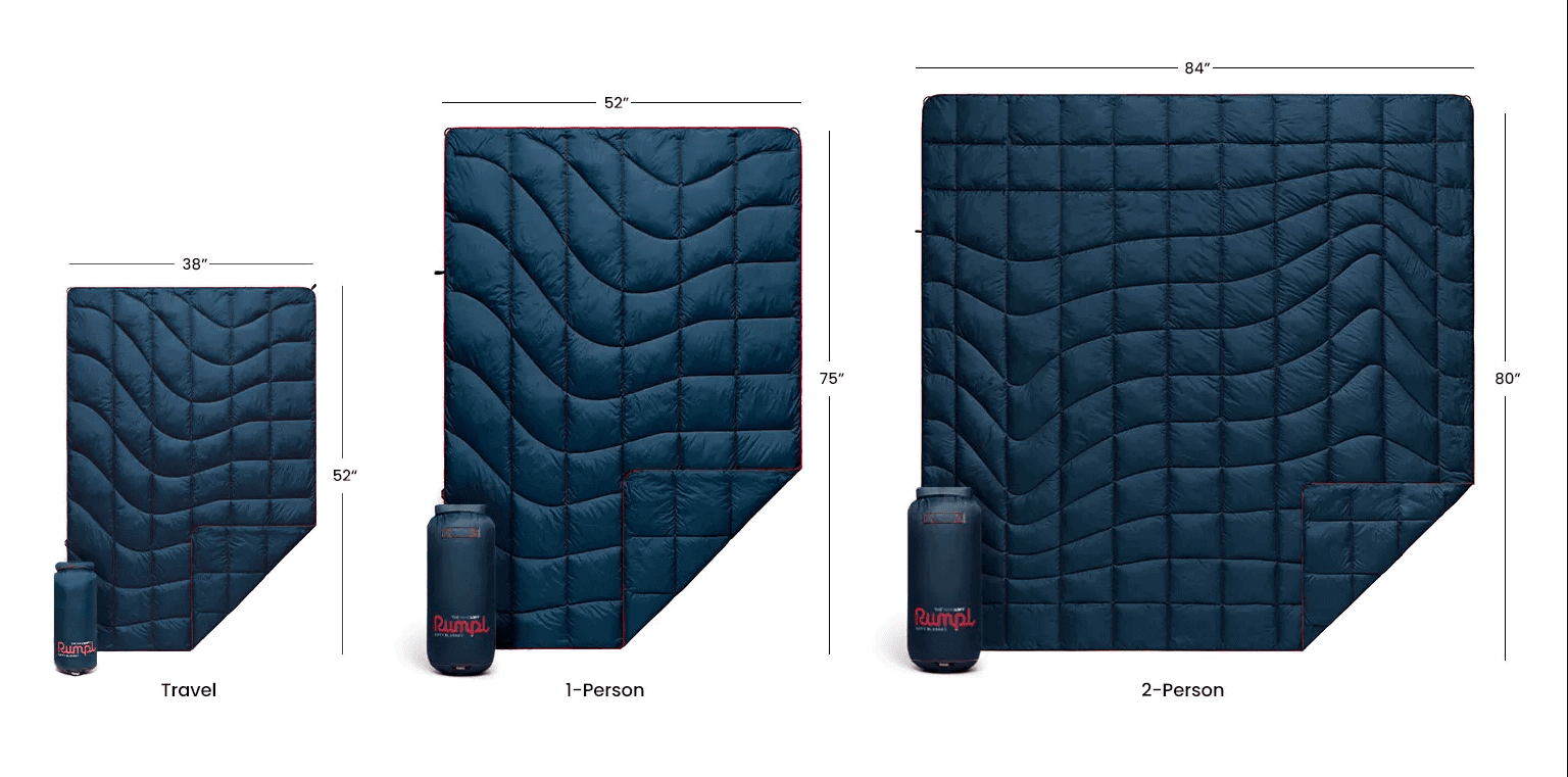 Rumpl Travel Blanket Size