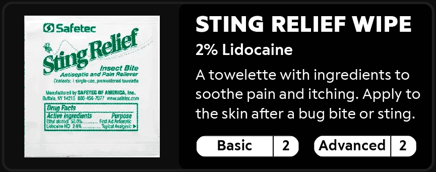Sting Relief Wipe 2-2