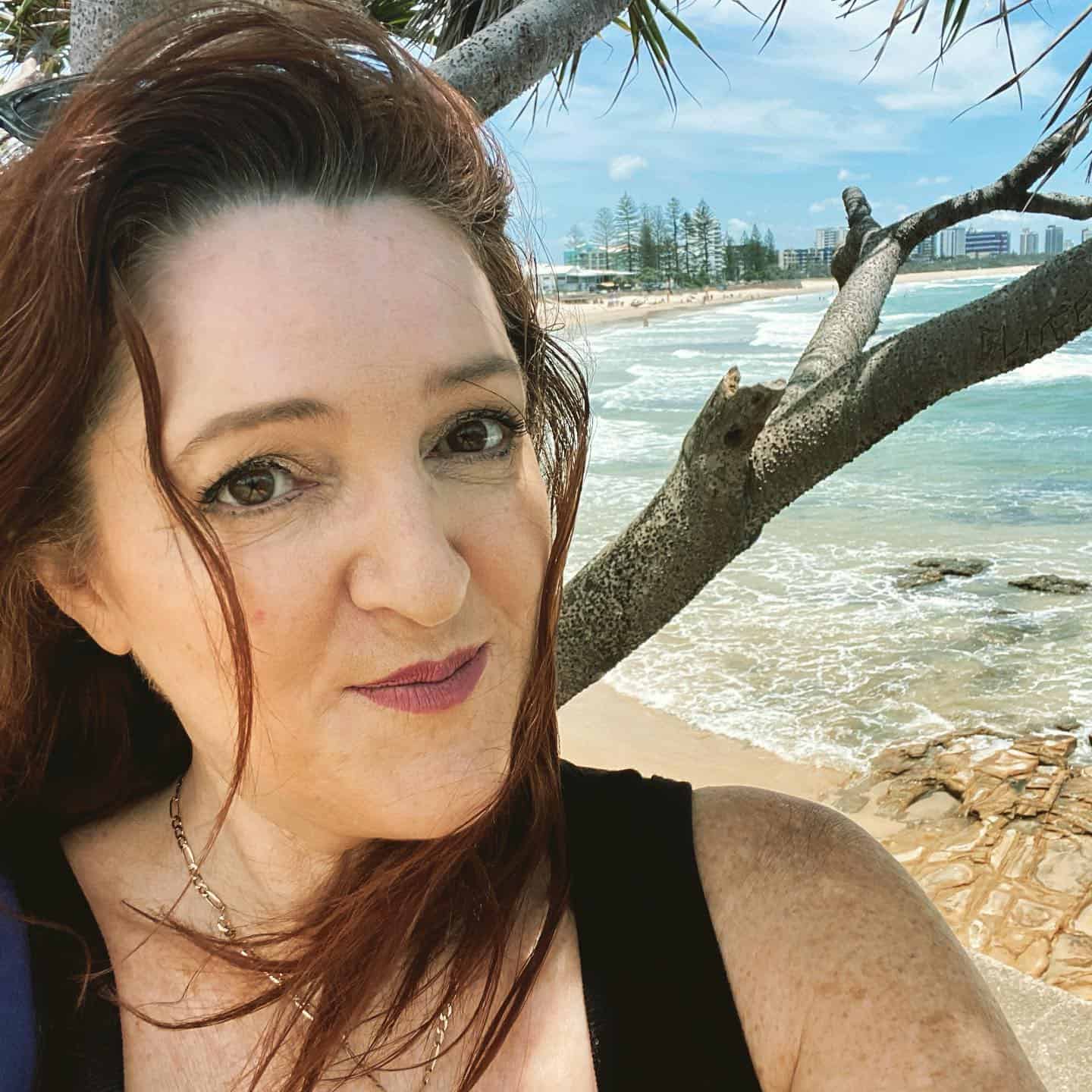 Sharon McKenzie at the Beach